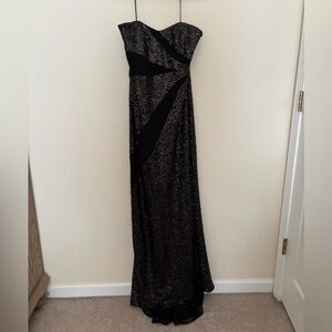 Badgley Mischka Collection strapless gown